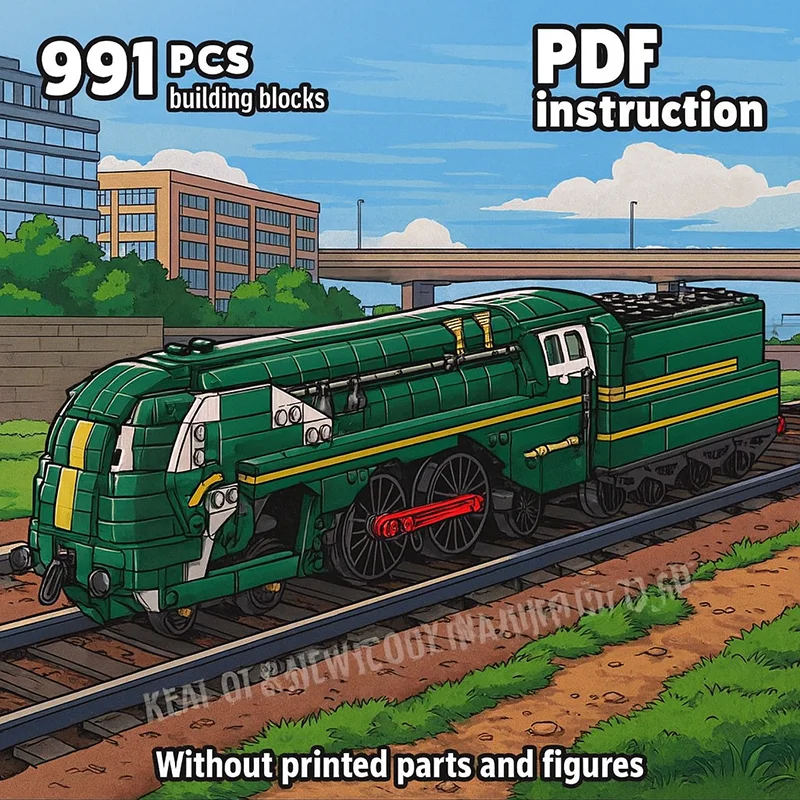 Building Blocks Set Type 12 Steam Locomotive Train Model DIY Assembly Bricks Railway Collection Educational Toys Gift 
Building Blocks Set Type 12 Steam Locomotive Train Model DIY Assembly Bricks Railway Collection Educational Toys Gift