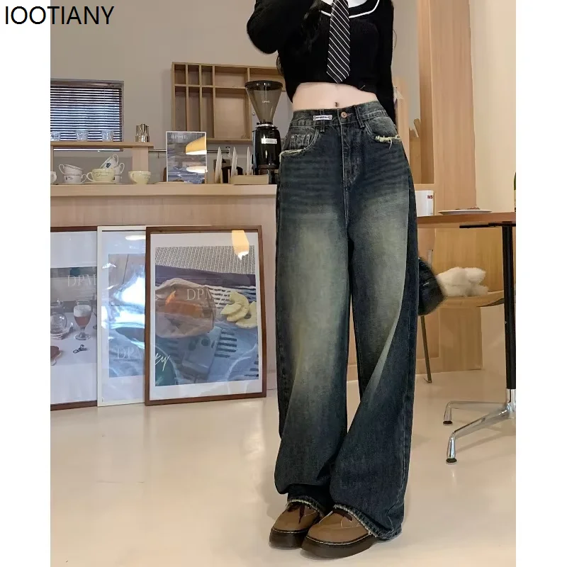 Fashion Women's Y2k Harajuku Style Loose Wide-leg Jeans Autumn And Winter Street High Waist Retro Straight Pants Loose Jeans
Fashion Women's Y2k Harajuku Style Loose Wide-leg Jeans Autumn And Winter Street High Waist Retro Straight Pants Loose Jeans