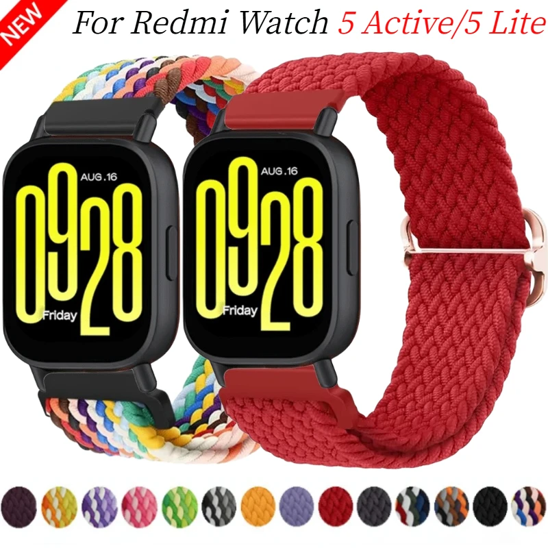 20mm 22mm Nylon braided Strap For Redmi Watch 5 Active Sports Comfortable Bracelet Wristband For Redmi Watch 5 Lite Accessories
20mm 22mm Nylon braided Strap For Redmi Watch 5 Active Sports Comfortable Bracelet Wristband For Redmi Watch 5 Lite Accessories