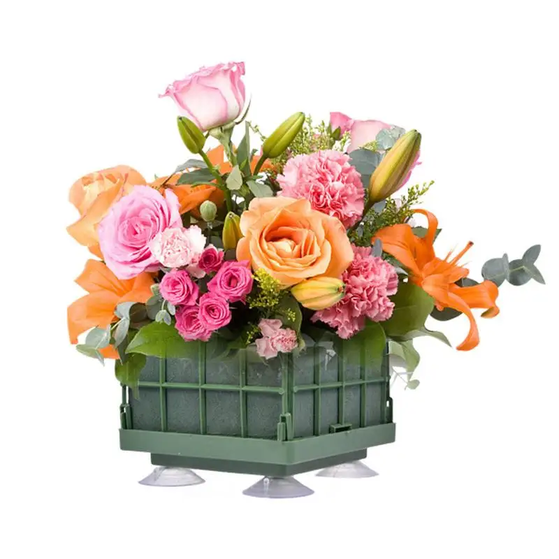 Square Floral Foam Cage flower mud cage with suction cup Flower Cage Bowl for Table Centerpiece used for wedding decoration
Square Floral Foam Cage flower mud cage with suction cup Flower Cage Bowl for Table Centerpiece used for wedding decoration