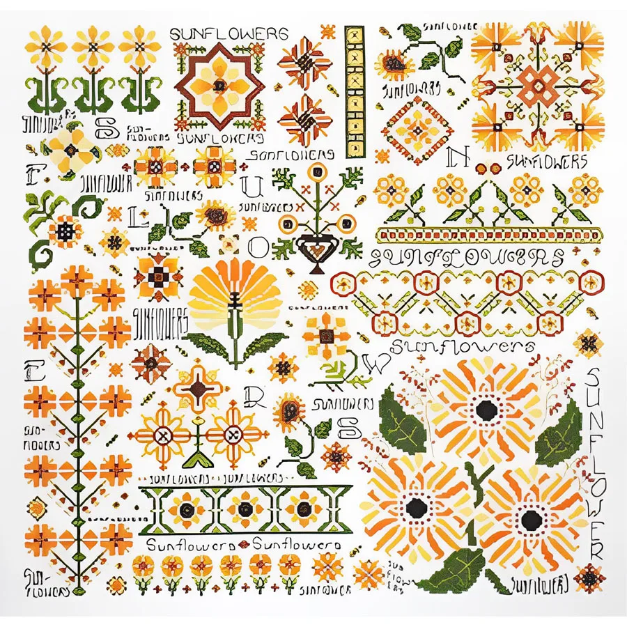 MM RS cotton self-matching cross stitch without printing Sun Flower Dream cotton thread embroidery DIY handmade needlework
MM RS cotton self-matching cross stitch without printing Sun Flower Dream cotton thread embroidery DIY handmade needlework