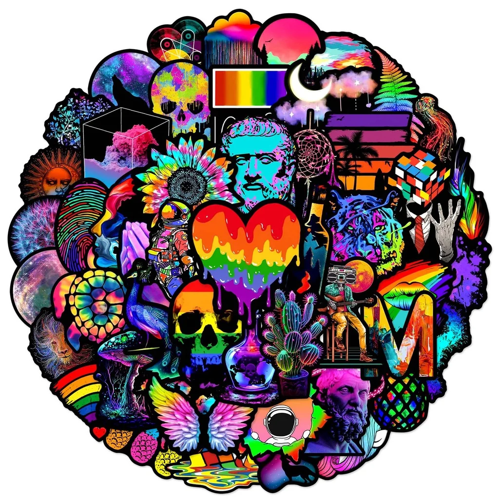 50 шт. разноцветных наклеек с абстрактным граффити для багажа, чехлов для телефонов, ноутбуков, детских подарков, Papery Pop Store
50 шт. разноцветных наклеек с абстрактным граффити для багажа, чехлов для телефонов, ноутбуков, детских подарков, Papery Pop Store