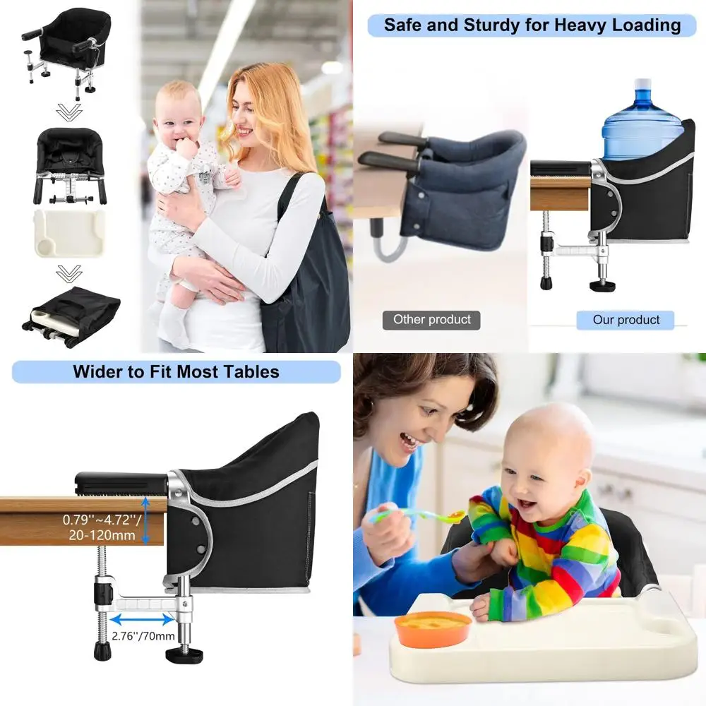 Портативный стульчик для кормления с обеденным подносом, клипса для путешествий, регулируемое сиденье для кормления для младенцев и малышей (коричневый)
Портативный стульчик для кормления с обеденным подносом, клипса для путешествий, регулируемое сиденье для кормления для младенцев и малышей (коричневый)