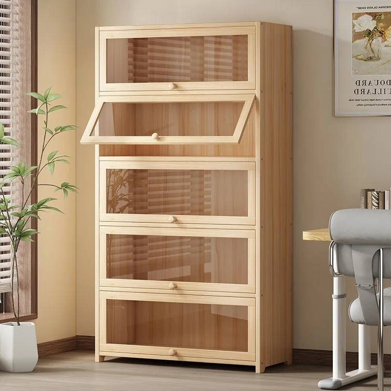 Children's solid wood lacquerless bookcase Floor to ceiling glass door Transparent display cabinet Living room shelf
Children's solid wood lacquerless bookcase Floor to ceiling glass door Transparent display cabinet Living room shelf