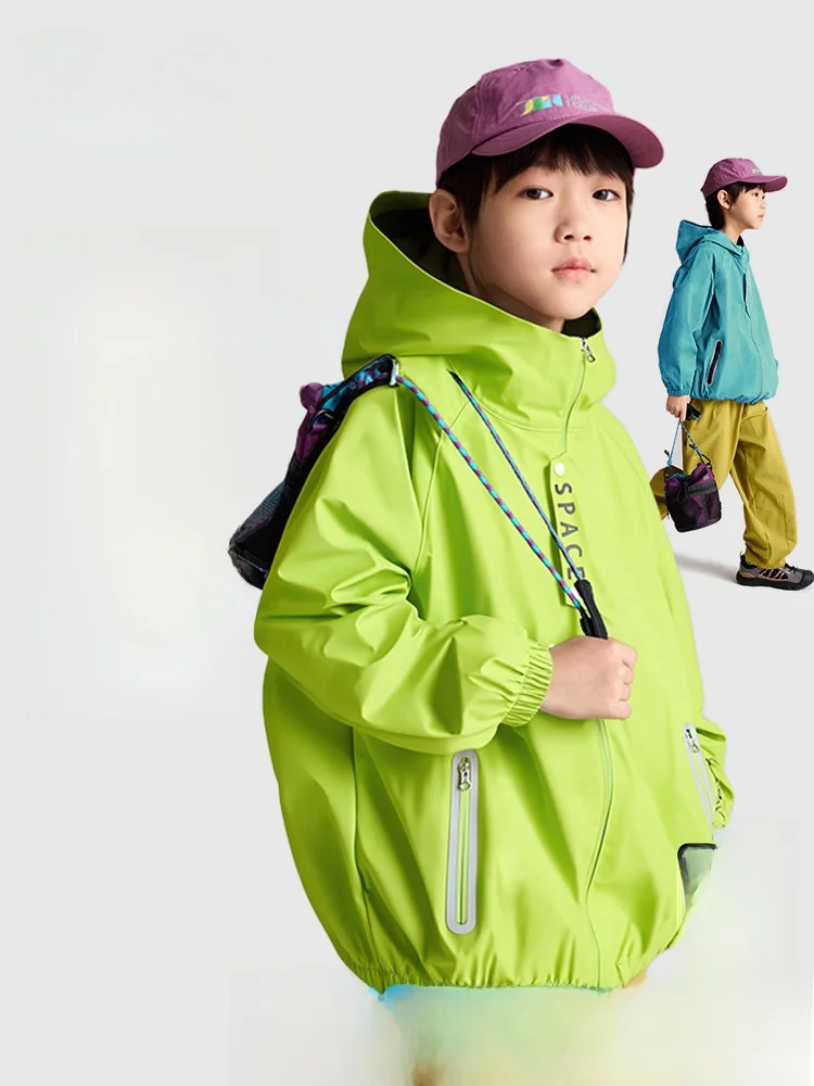 Purrfect Diary Kids Outdoor Jacket Glow in the Dark Waterproof Spring Autumn Unisex Children's Windbreaker Sporty Style
Purrfect Diary Kids Outdoor Jacket Glow in the Dark Waterproof Spring Autumn Unisex Children's Windbreaker Sporty Style