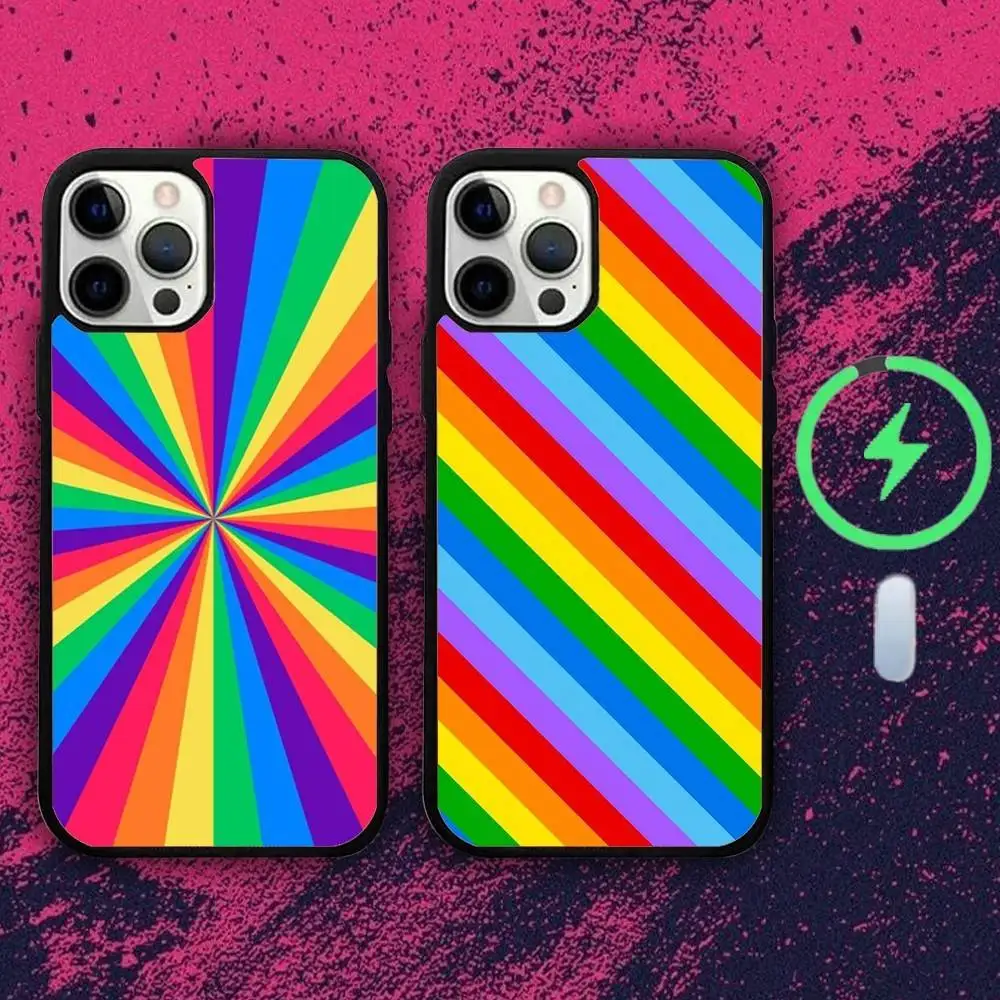 Color Rainbow Phone Case For iPhone 16e,16,15,14,13,12,11,Plus,Pro,Max,Mini Magsafe Magnetic Wireless Charging
Color Rainbow Phone Case For iPhone 16e,16,15,14,13,12,11,Plus,Pro,Max,Mini Magsafe Magnetic Wireless Charging