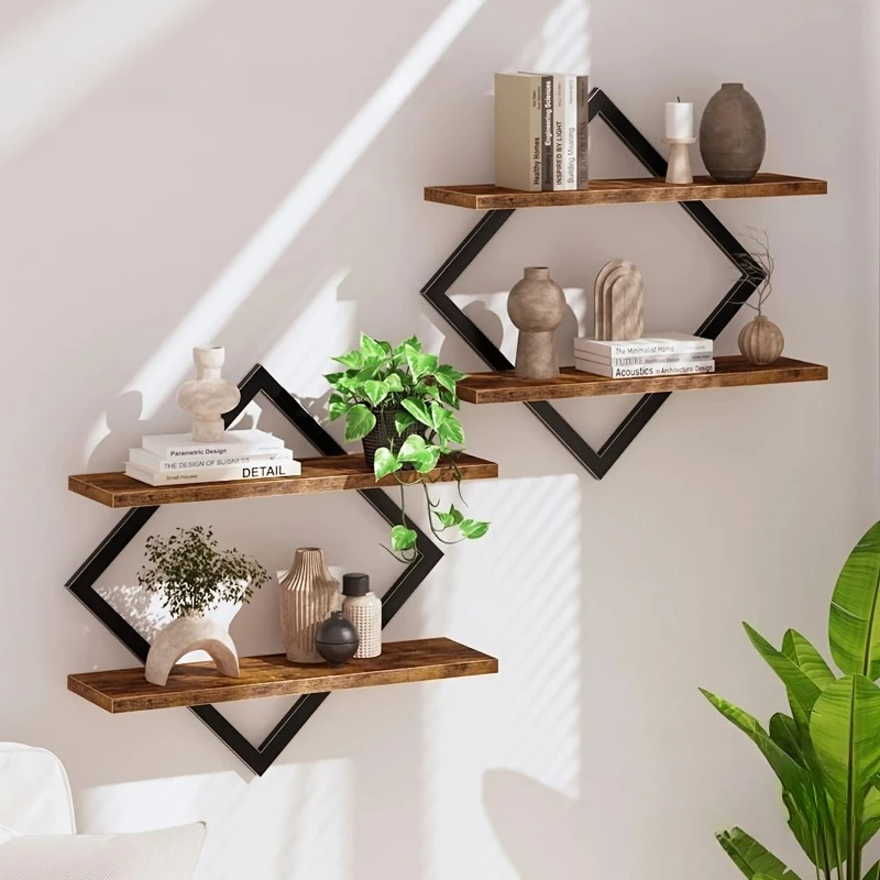 Set of 1 Retro Wall Mounted Shelves, Double Layer Rustic Wooden Storage Rack for Bathroom, Kitchen, Living Room Decor
Set of 1 Retro Wall Mounted Shelves, Double Layer Rustic Wooden Storage Rack for Bathroom, Kitchen, Living Room Decor