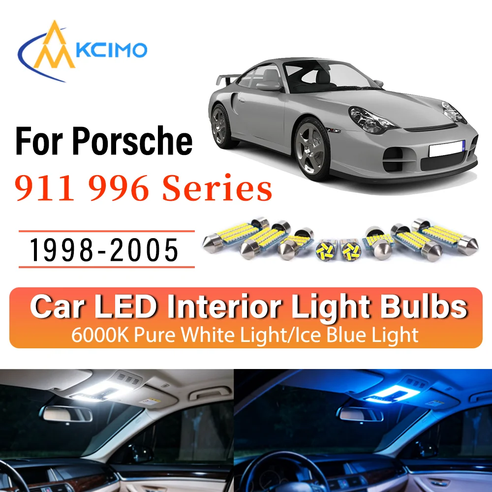 Interior Lighting Kit For Porsche 911 996 Series 1998-2005 LED Bulbs for Dome Map Door Trunk License Plate Light
Interior Lighting Kit For Porsche 911 996 Series 1998-2005 LED Bulbs for Dome Map Door Trunk License Plate Light