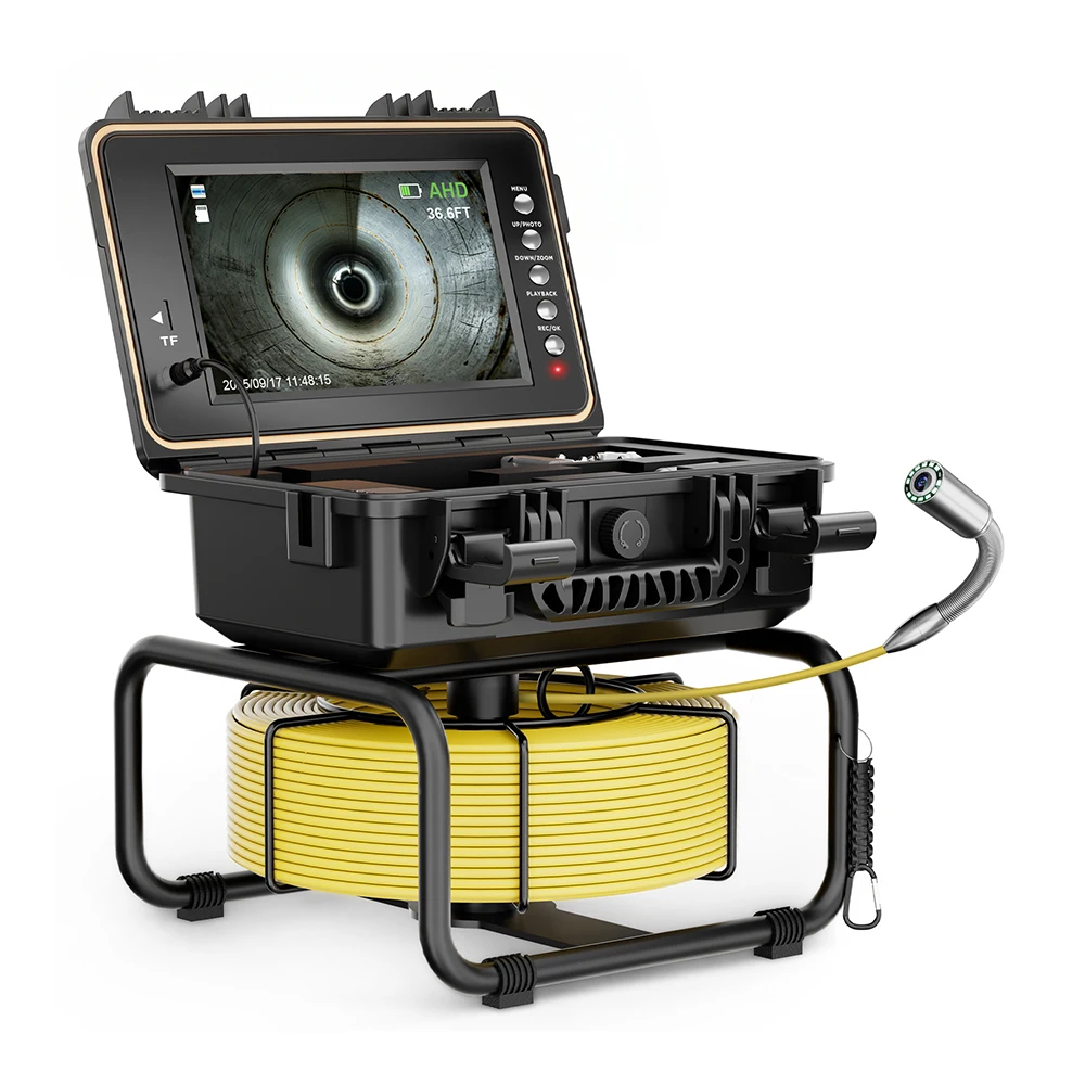 32GB DVR CMOS Video Drain Pipe Inspection Camera 1080P Self Leveling 512Hz 9inch IPS Screen Pipeline Endoscope Sewer Camera
32GB DVR CMOS Video Drain Pipe Inspection Camera 1080P Self Leveling 512Hz 9inch IPS Screen Pipeline Endoscope Sewer Camera