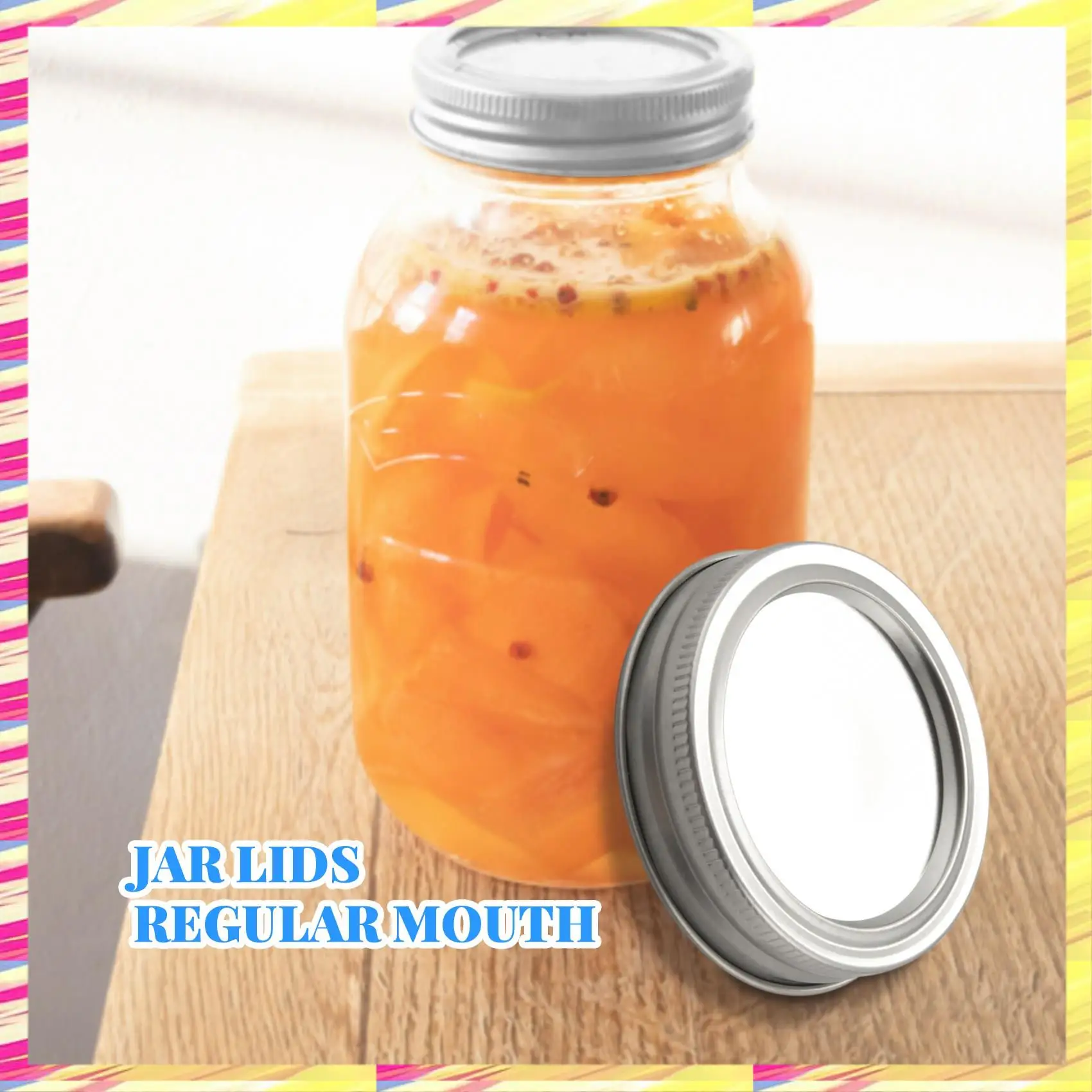 ABJJ 30 Packs Canning Lids, Regular Mouth Lids And Bands For Mason Jar, Stainless Steel Lids, Split-Type Lids Leak Proof
ABJJ 30 Packs Canning Lids, Regular Mouth Lids And Bands For Mason Jar, Stainless Steel Lids, Split-Type Lids Leak Proof