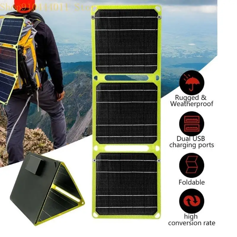 40W Portable Foldable Solars Panel ETFE Monocrystallines Silicon with Double USB and Port for Camping and Hiking
40W Portable Foldable Solars Panel ETFE Monocrystallines Silicon with Double USB and Port for Camping and Hiking