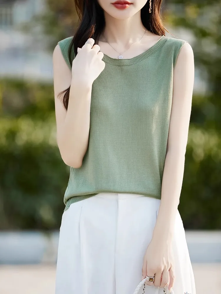 Lacele Tianli вязаный жилет на бретелях женский легкий дышащий топ без рукавов костюм внутренняя одежда футболка летняя поездка на работу
Lacele Tianli вязаный жилет на бретелях женский легкий дышащий топ без рукавов костюм внутренняя одежда футболка летняя поездка на работу