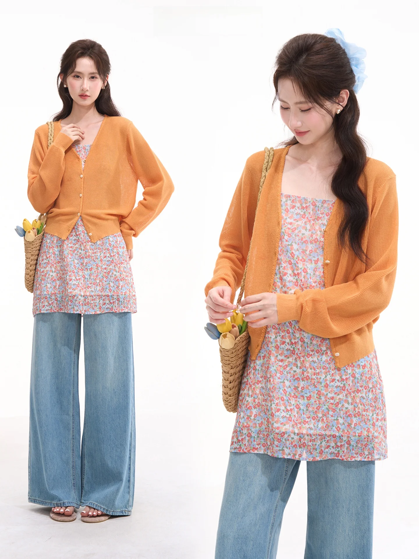 Dopamine Color Summer Candy Knitted Cardigan Women's Top Heme Flower Field Window Casual Style Long Sleeve Regular Fit
Dopamine Color Summer Candy Knitted Cardigan Women's Top Heme Flower Field Window Casual Style Long Sleeve Regular Fit