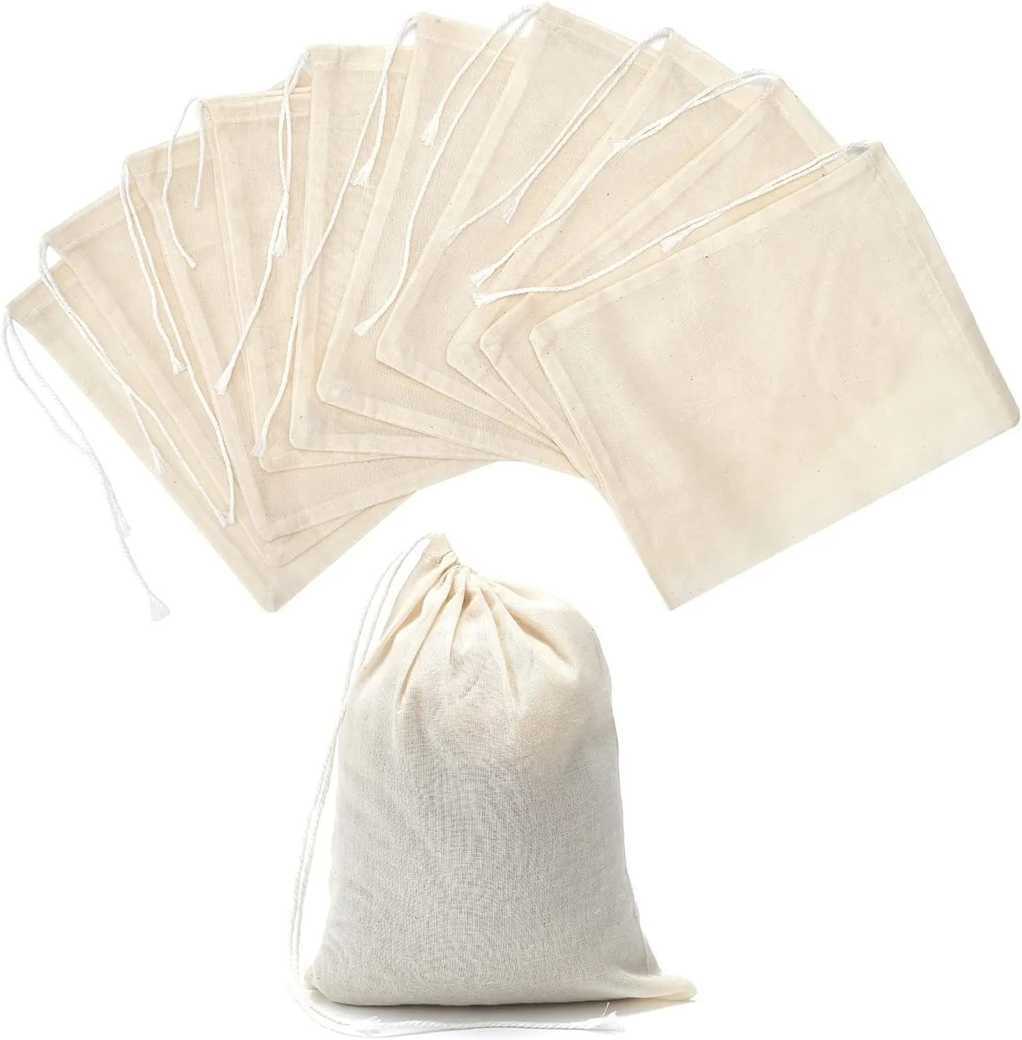 25 Muslin Bags 6x8 Inch Cotton Drawstring Bags for Jewelry Party Wedding Favors
25 Muslin Bags 6x8 Inch Cotton Drawstring Bags for Jewelry Party Wedding Favors