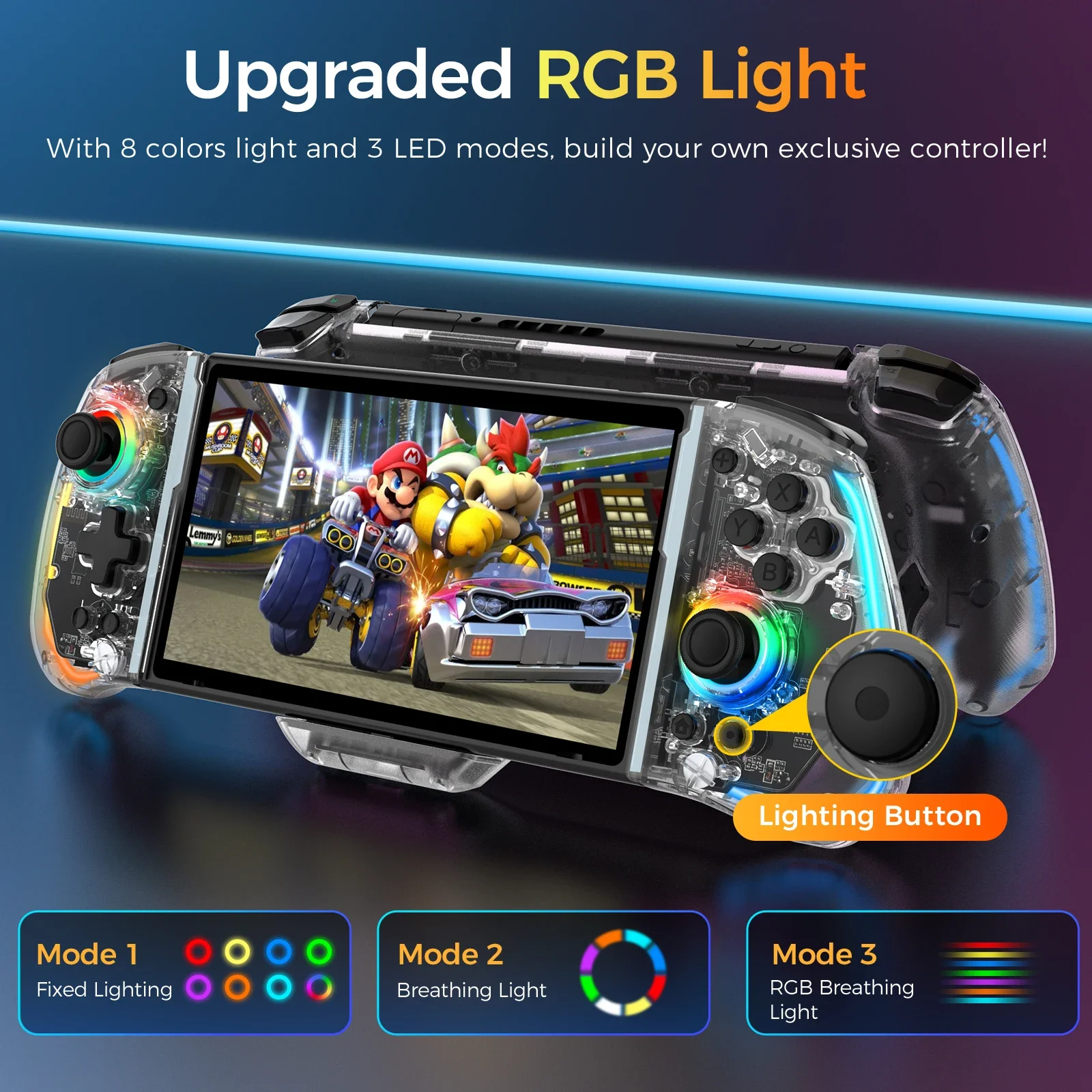 IINE Switch Handheld Controller One-Piece Joypad Controller with Hall Effect Joystick Macro Setting for Nintendo Switch/OLED
IINE Switch Handheld Controller One-Piece Joypad Controller with Hall Effect Joystick Macro Setting for Nintendo Switch/OLED