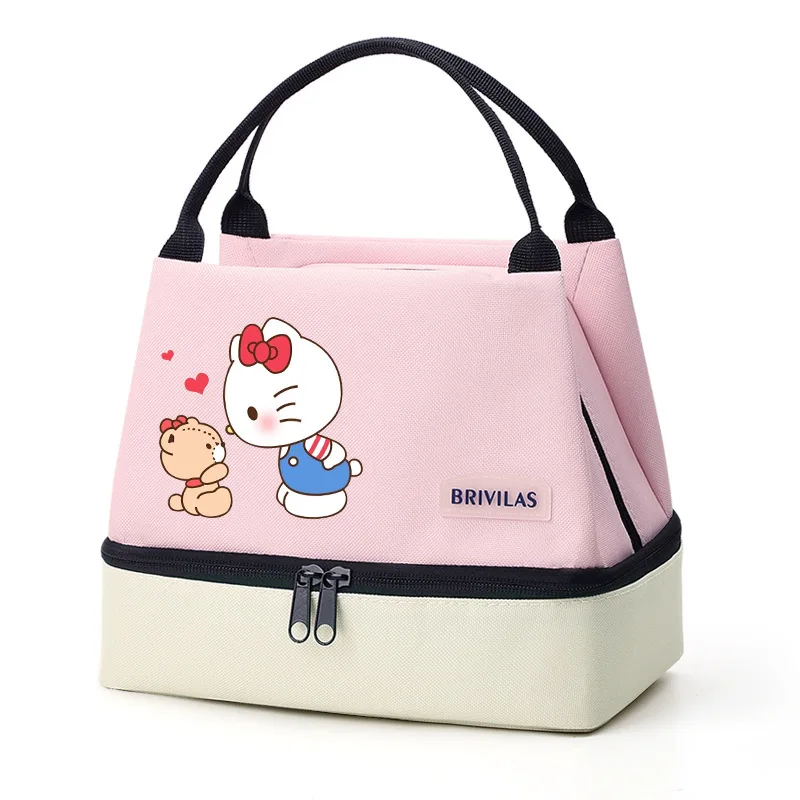 Изолированная сумка для обеда Hello Kitty, портативная сумка для хранения ланча-бокса, складная изолированная сумка-холодильник для офисного школьного пикника 
Изолированная сумка для обеда Hello Kitty, портативная сумка для хранения ланча-бокса, складная изолированная сумка-холодильник для офисного школьного пикника