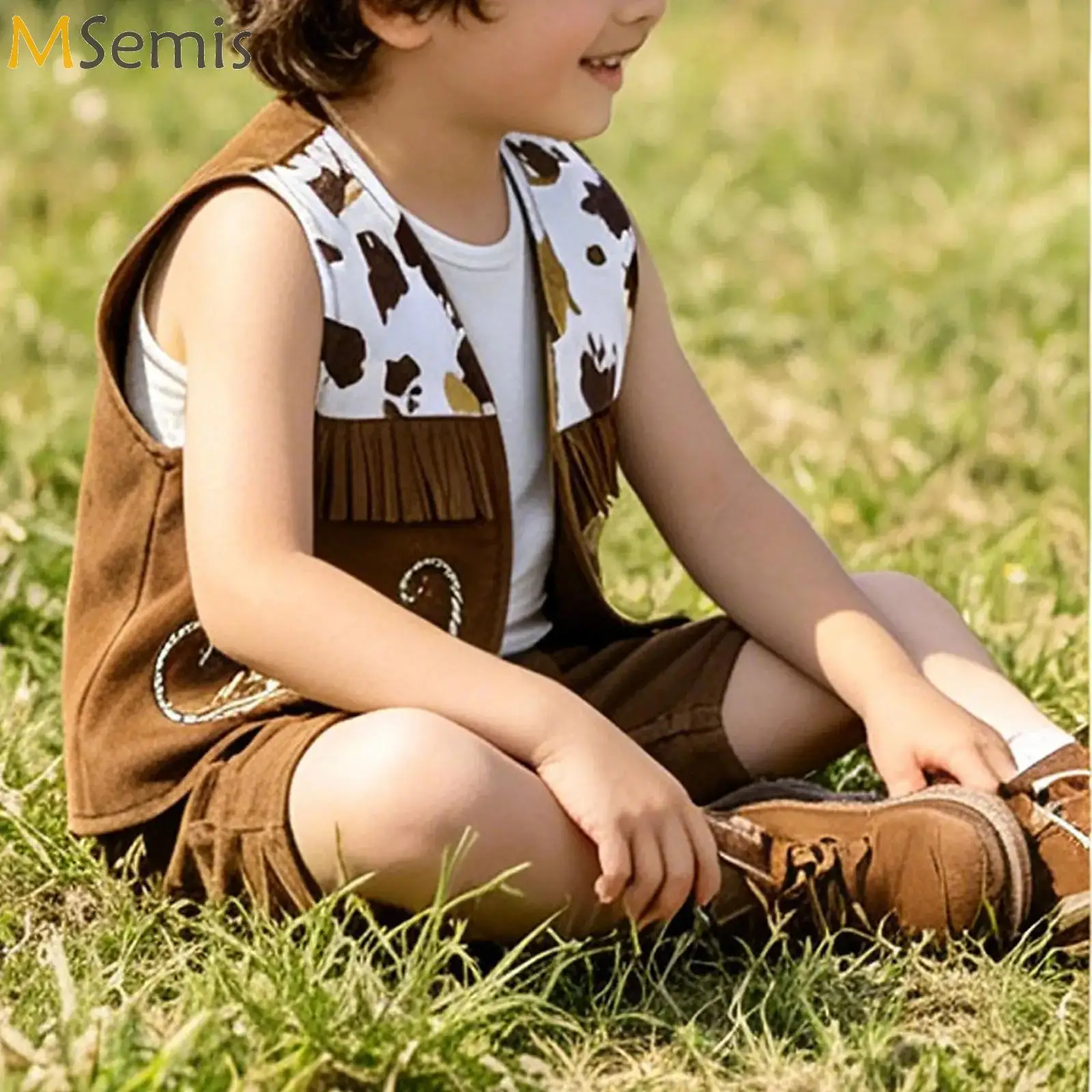 Western Cowboy Dress Up Outfits Boys Easter Cosplay Clothes Print Fringed Waistcoat Vest Carnival Party Costume Holiday Gifts
Western Cowboy Dress Up Outfits Boys Easter Cosplay Clothes Print Fringed Waistcoat Vest Carnival Party Costume Holiday Gifts
