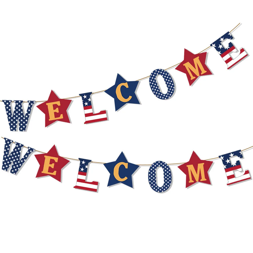 Rustic Burlap Banner Colorful Welcome Garland Independence Day Bunting Photo Prop Sign 4th of July Decor Burlap Banner
Rustic Burlap Banner Colorful Welcome Garland Independence Day Bunting Photo Prop Sign 4th of July Decor Burlap Banner