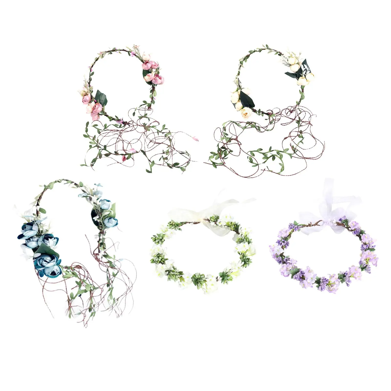 Flower Headband Hair Wreath Women Floral Crown Garland Headpiece Hair Band for Wedding Beach
Flower Headband Hair Wreath Women Floral Crown Garland Headpiece Hair Band for Wedding Beach