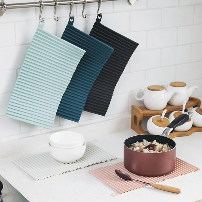 Silicone Dish Drying Mat Flexible Heat Resistant Drying Mat Non Slip Reusable Sink Mat Dishwasher Kitchen Counter
Silicone Dish Drying Mat Flexible Heat Resistant Drying Mat Non Slip Reusable Sink Mat Dishwasher Kitchen Counter