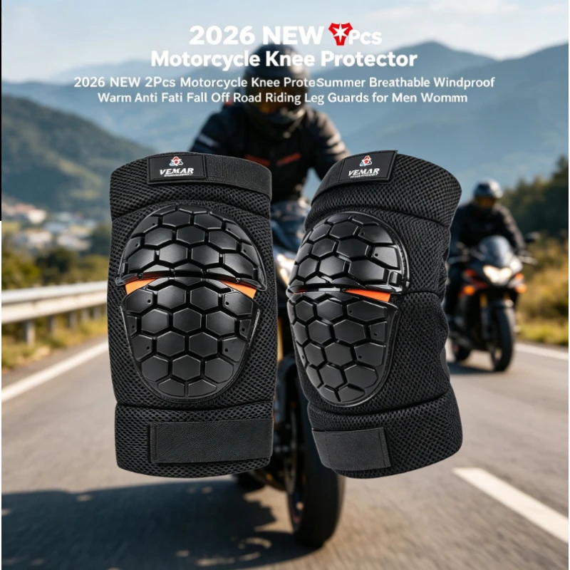 2026 NEW 2Pcs Motorcycle Knee Protector Summer Breathable Windproof Warm Anti Fall Off Road Riding Leg Guards for Men Women
2026 NEW 2Pcs Motorcycle Knee Protector Summer Breathable Windproof Warm Anti Fall Off Road Riding Leg Guards for Men Women
