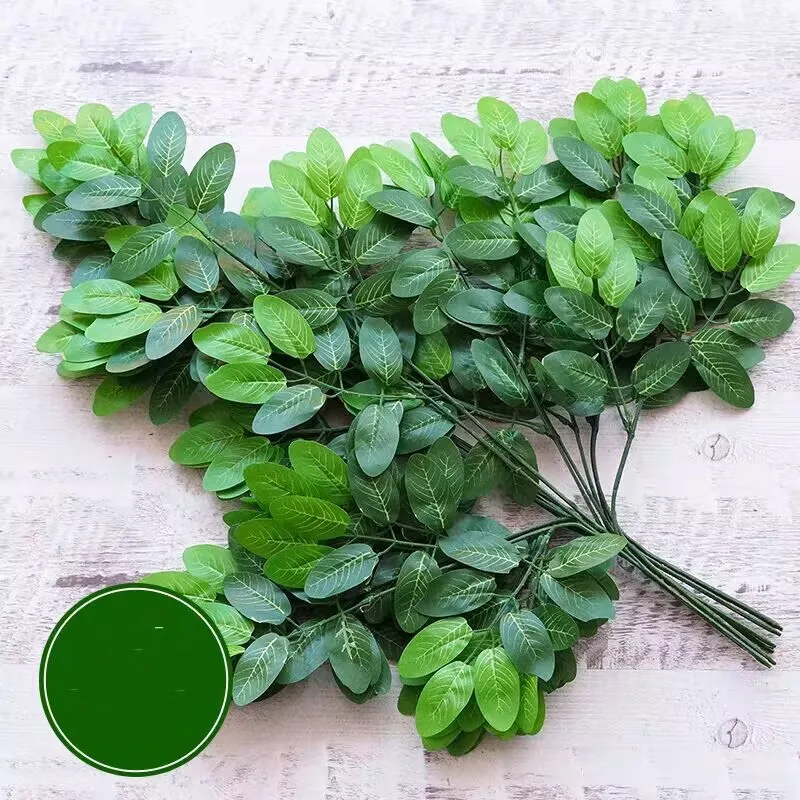 12Pcs/lot 50 Leaves 3 branches Artificial Tree Silk Branches Stem Green Leaf Plants DIY Wedding Garden home Tree Decoration
12Pcs/lot 50 Leaves 3 branches Artificial Tree Silk Branches Stem Green Leaf Plants DIY Wedding Garden home Tree Decoration
