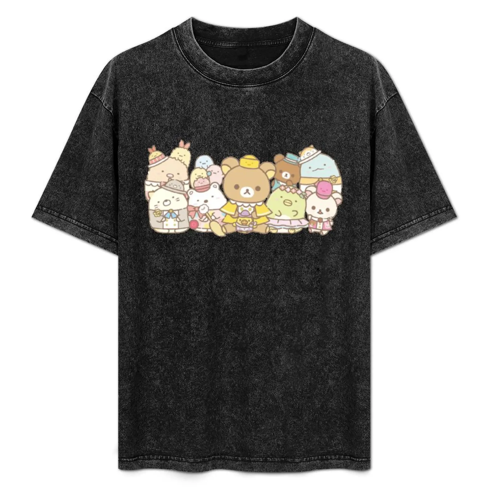 Rilakkuma and Sumikko Gurashi Inspired Graphic T-Shirt Sports Casual Short Sleeve Cotton Tee
Rilakkuma and Sumikko Gurashi Inspired Graphic T-Shirt Sports Casual Short Sleeve Cotton Tee