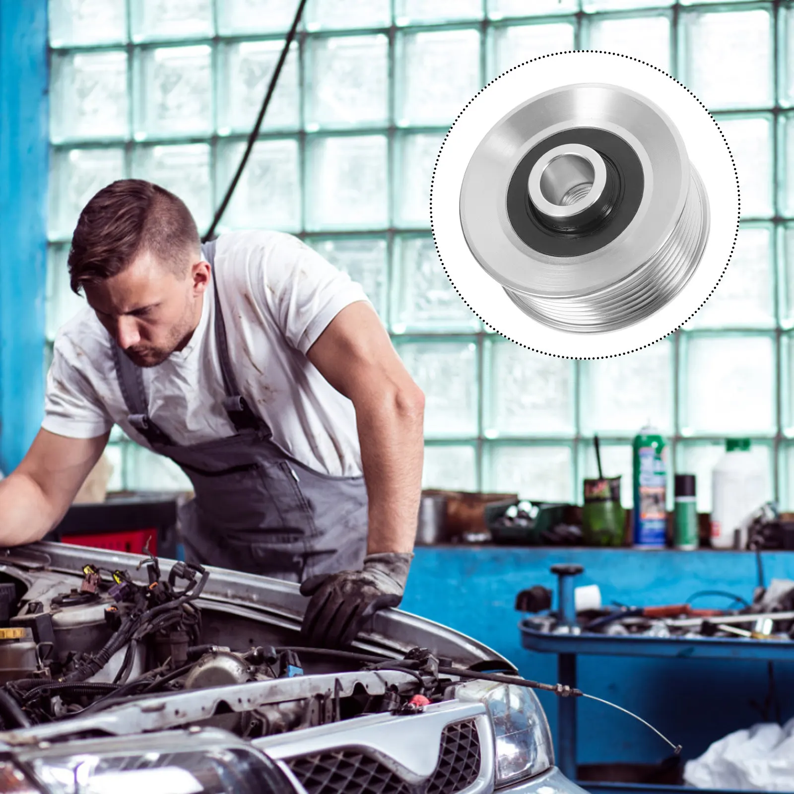 Steel Car Alternator Pulley One-Way Clutch Timing Wheel for Stable Power Transmission Easy Installation Compatible with Most
Steel Car Alternator Pulley One-Way Clutch Timing Wheel for Stable Power Transmission Easy Installation Compatible with Most