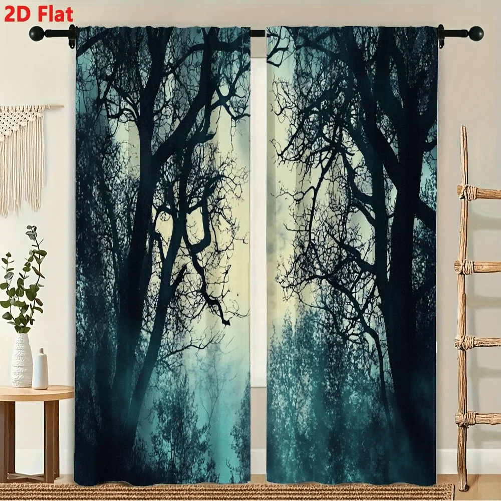 2Pcs Curtains Forest Canopy With Bare Trees And Mist Window Drapes for Bedroom Room Decor Decoration Window Treatment.
2Pcs Curtains Forest Canopy With Bare Trees And Mist Window Drapes for Bedroom Room Decor Decoration Window Treatment.