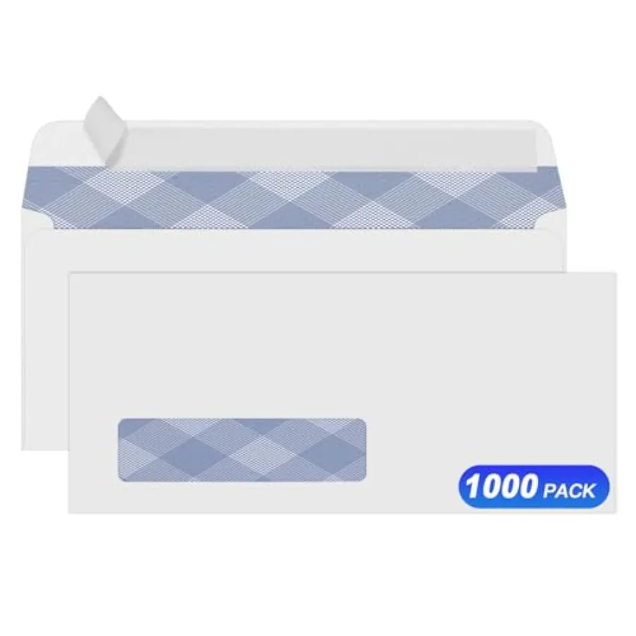 1000 # 10 одинарных конвертов с окном, самоклеящиеся, защитные, с тонированным узором, для счетов QuickBooks и деловых отчетов
1000 # 10 одинарных конвертов с окном, самоклеящиеся, защитные, с тонированным узором, для счетов QuickBooks и деловых отчетов
