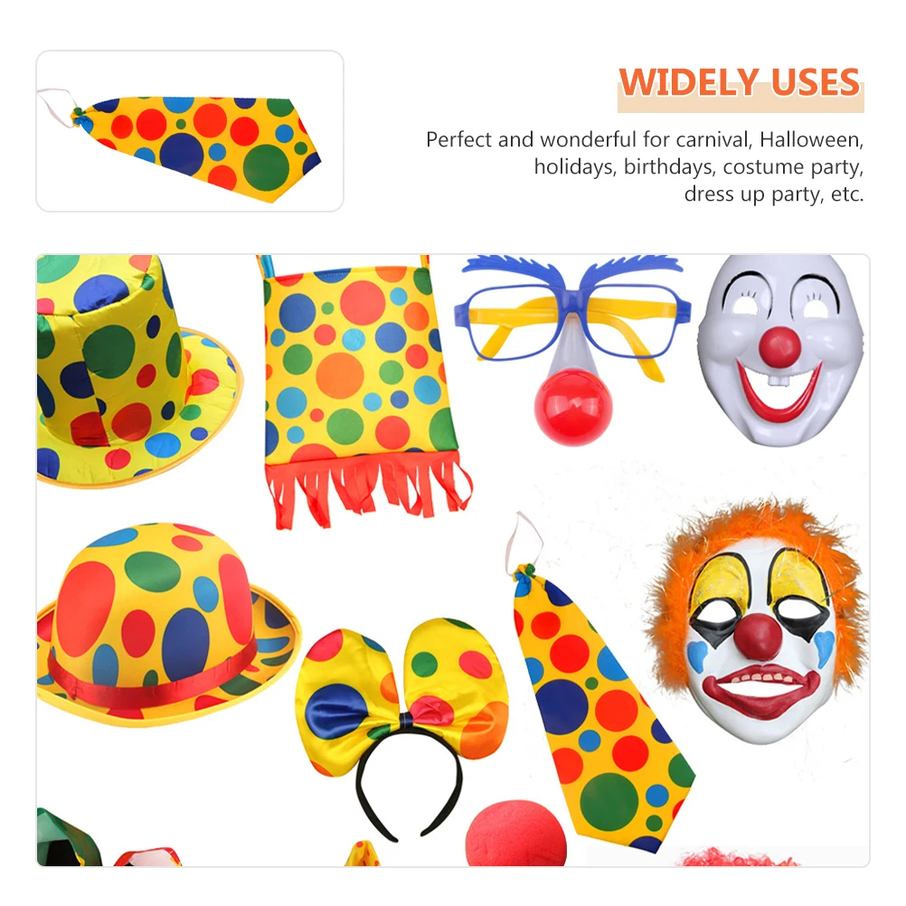 Clown Nose Accessories Set Halloween Tie Party Shoe Radiation Neck Costume for Women Cosplay Man
Clown Nose Accessories Set Halloween Tie Party Shoe Radiation Neck Costume for Women Cosplay Man