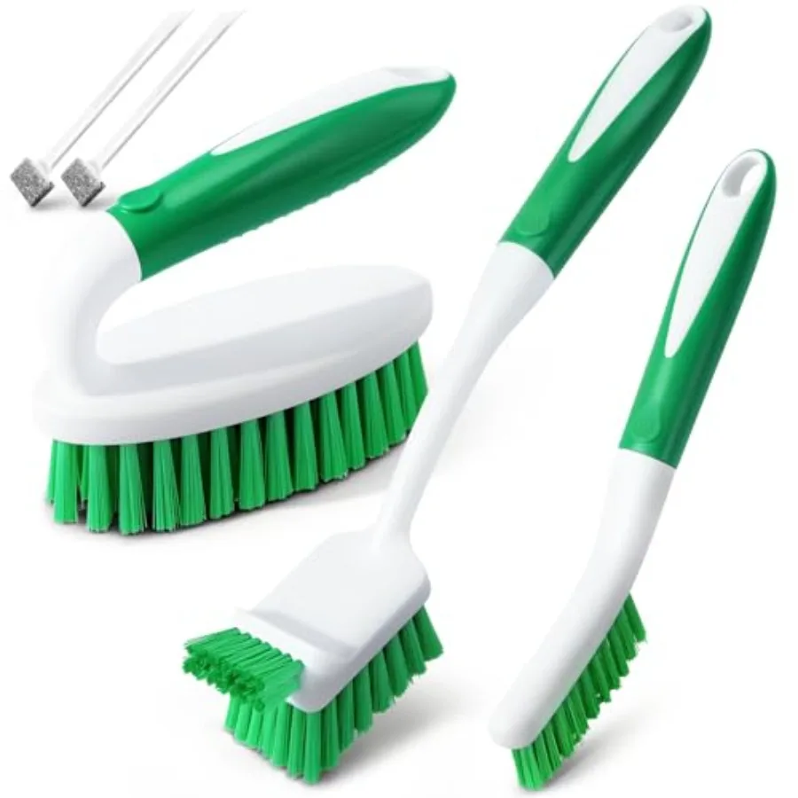 Cleaning Brush Set for Household Use, Scrub Brush, Kitchen Brush, Tile Lines Brush for Bathroom, Floor, Tub, Shower and Kitchen
Cleaning Brush Set for Household Use, Scrub Brush, Kitchen Brush, Tile Lines Brush for Bathroom, Floor, Tub, Shower and Kitchen