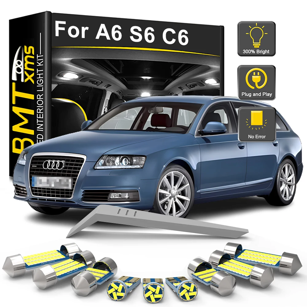 BMTxms Canbus LED Interior Lights Kit For Audi A6 S6 RS6 C6 Sedan Avant 2005 2006 2007 20008 2009 2010 2011 Trunk Dome Door Lamp
BMTxms Canbus LED Interior Lights Kit For Audi A6 S6 RS6 C6 Sedan Avant 2005 2006 2007 20008 2009 2010 2011 Trunk Dome Door Lamp