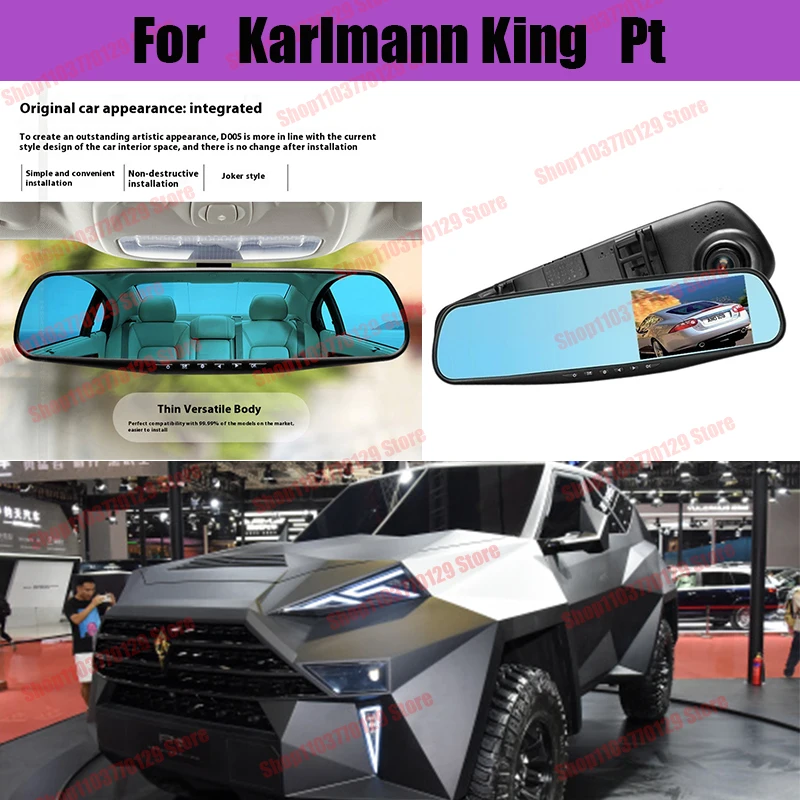 For Karlmann King PT High definition dual lens driving recorder with front and rear dual recording reverse images Car dvr
For Karlmann King PT High definition dual lens driving recorder with front and rear dual recording reverse images Car dvr