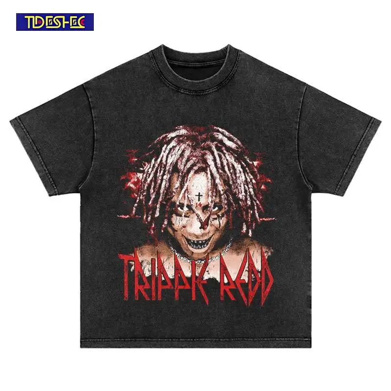 Summer Men Harajuku Hip Hop Streetwear Portrait Print Short Sleeve Vintage Loose Cotton Punk Washed Oversized Casual Top T-Shirt
Summer Men Harajuku Hip Hop Streetwear Portrait Print Short Sleeve Vintage Loose Cotton Punk Washed Oversized Casual Top T-Shirt