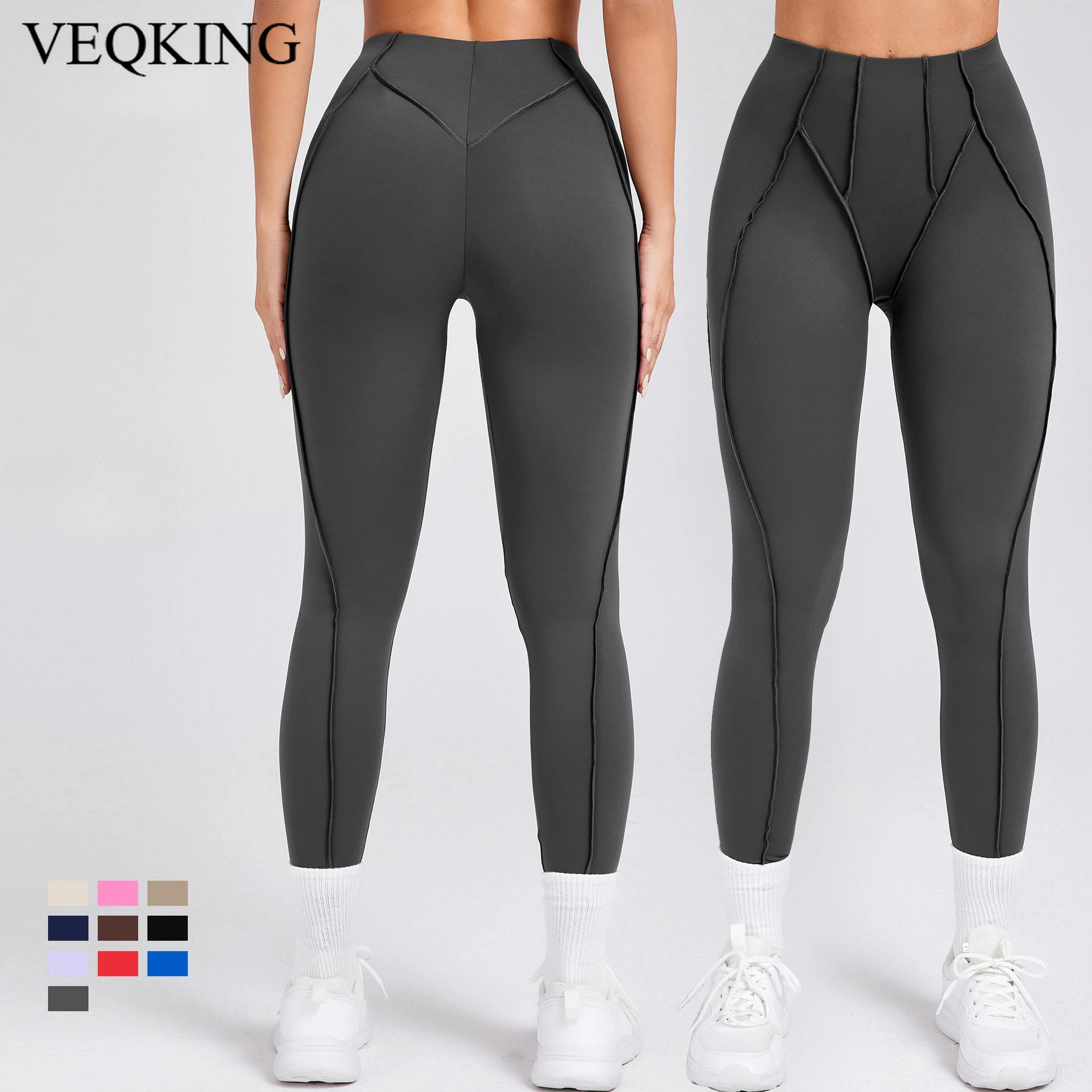 VEQKING Quick Dry Women Yoga Pants Splicing Sports Leggings Hip Lift Back V Line Gym Fitness Tights Fashion Workout Running Pant
VEQKING Quick Dry Women Yoga Pants Splicing Sports Leggings Hip Lift Back V Line Gym Fitness Tights Fashion Workout Running Pant