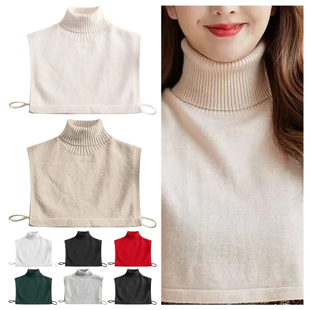Knitted Sweater False Collar Turtleneck Detachable Stand Collar Solid Color Half-Shirt Blouse Autumn Winter Clothing Accessories
Knitted Sweater False Collar Turtleneck Detachable Stand Collar Solid Color Half-Shirt Blouse Autumn Winter Clothing Accessories
