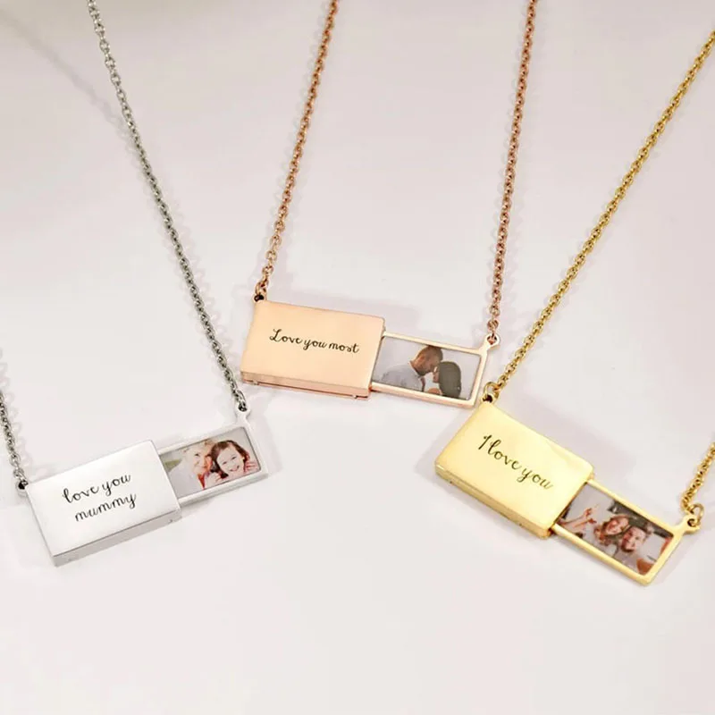 Personalized Pull Out Photo Envelope Necklace DIY Jewelry Making Charm for Woman Charms Accessories
Personalized Pull Out Photo Envelope Necklace DIY Jewelry Making Charm for Woman Charms Accessories