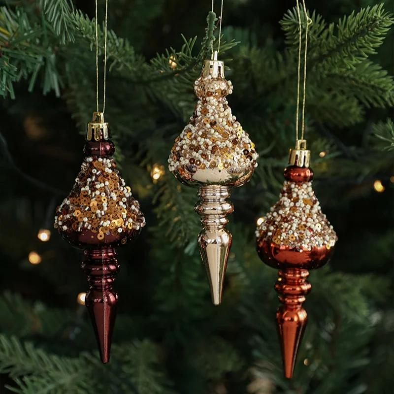 Christmas Pendant High-grade Champagne Coffee Color Screw Plastic Christmas Tree Ornament DIY Christmas Home Decoration 
Christmas Pendant High-grade Champagne Coffee Color Screw Plastic Christmas Tree Ornament DIY Christmas Home Decoration