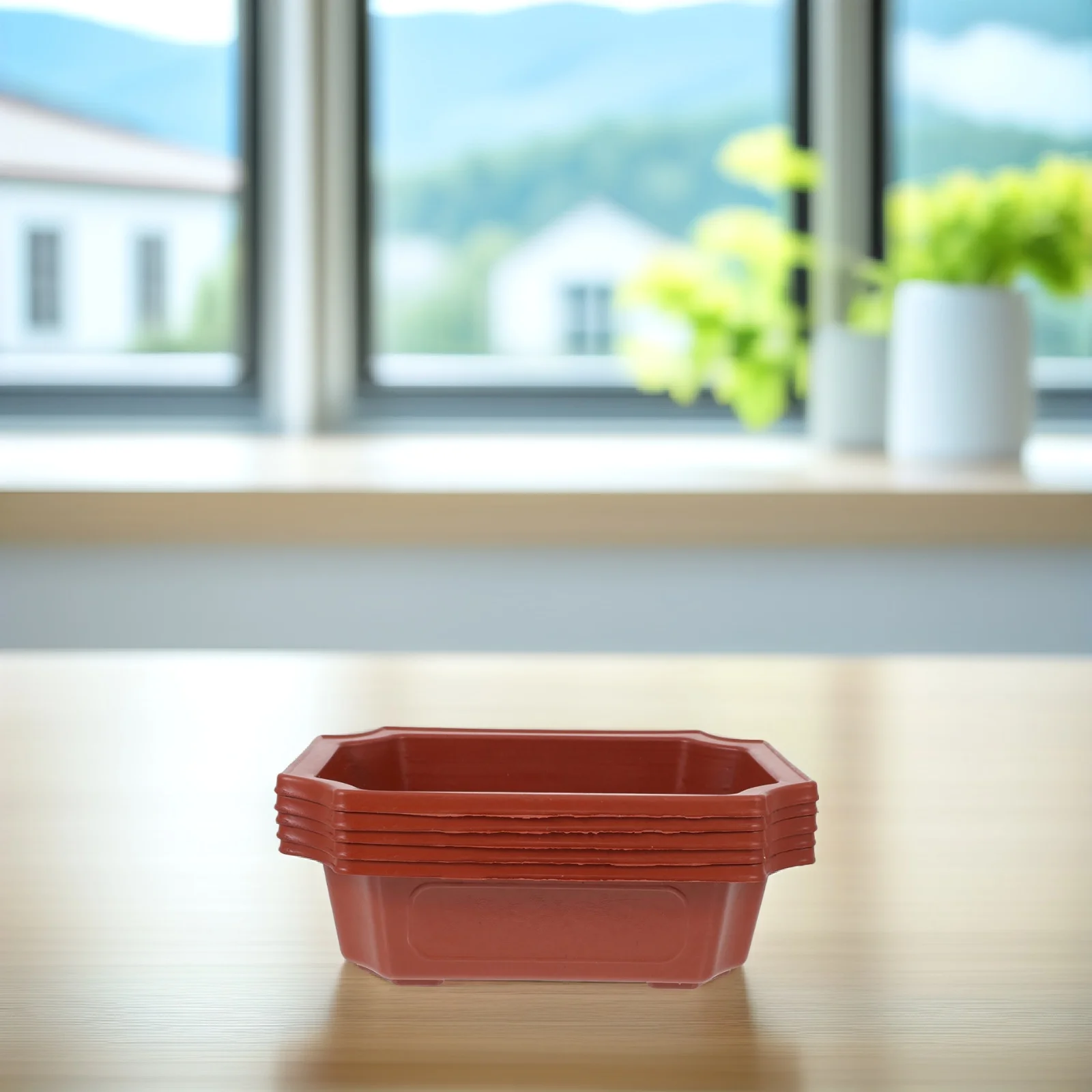 10pcs Imitation Ceramic Flowerpot Rectangle Planter Bonsai Indoor Container Plastic Gardening Pot Small Plants Succulents
10pcs Imitation Ceramic Flowerpot Rectangle Planter Bonsai Indoor Container Plastic Gardening Pot Small Plants Succulents