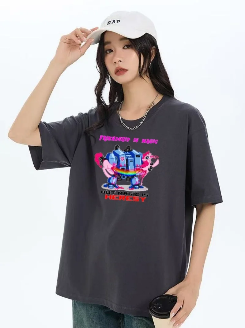 2025 New printed T-shirt with short sleeves and round neck for men and T-shirt for women; loose shirt with bottoming shirt insid
2025 New printed T-shirt with short sleeves and round neck for men and T-shirt for women; loose shirt with bottoming shirt insid