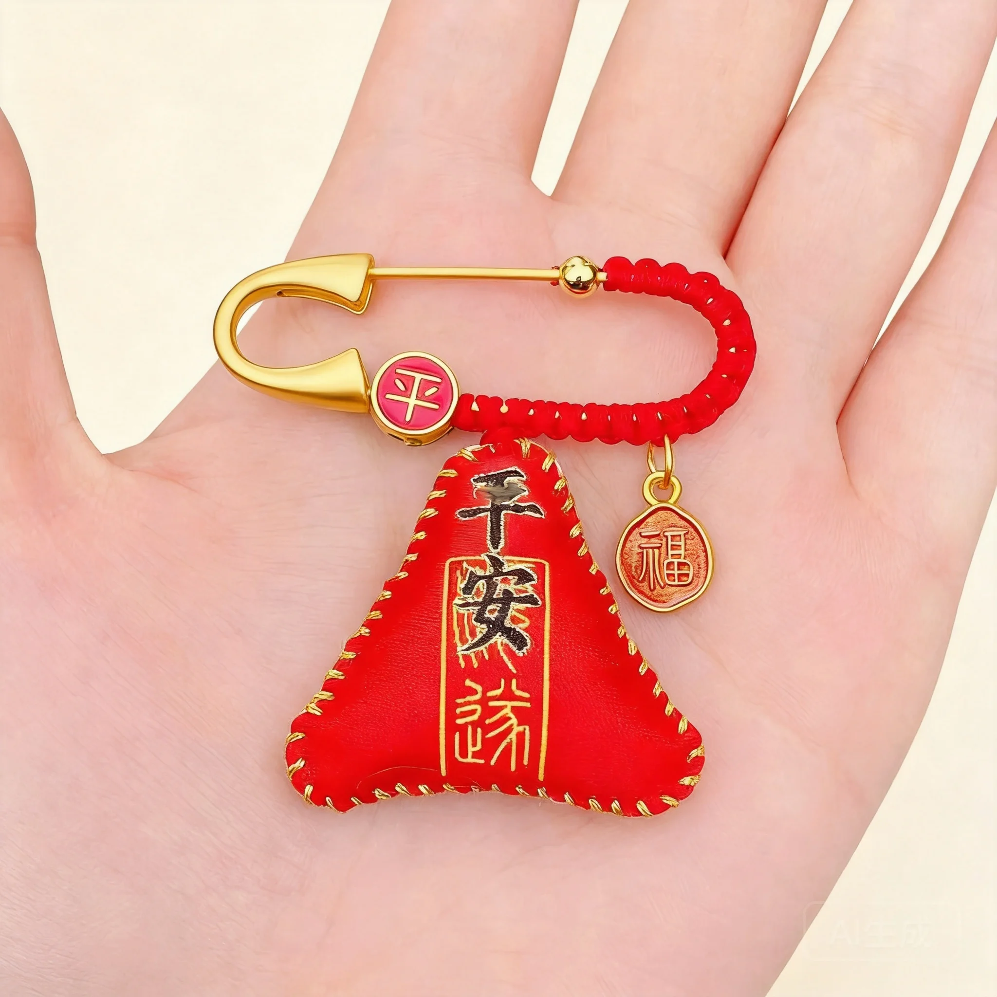 Chinese Style Red Embroidery Triangle Sachet Safety Brooch Lucky Blessing Fortune Amulet For Baby Kids Women Jewelry Gift
Chinese Style Red Embroidery Triangle Sachet Safety Brooch Lucky Blessing Fortune Amulet For Baby Kids Women Jewelry Gift