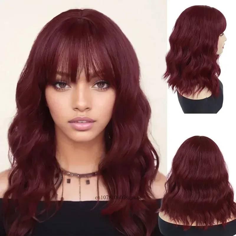 Synthetic Auburn Wig with Bangs for Women Girls Cosplay Halloween Party Lolita Use Short Wavy Curly Wigs Heat Resistant Fiber
Synthetic Auburn Wig with Bangs for Women Girls Cosplay Halloween Party Lolita Use Short Wavy Curly Wigs Heat Resistant Fiber