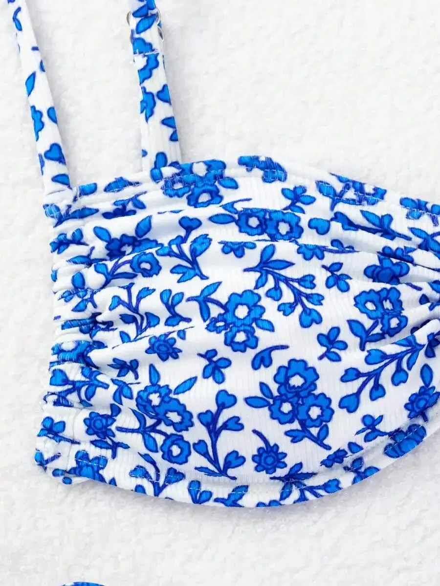 Women Ditsy Floral Print Bikini Set Summer Beach Vacation Swimwear
Women Ditsy Floral Print Bikini Set Summer Beach Vacation Swimwear