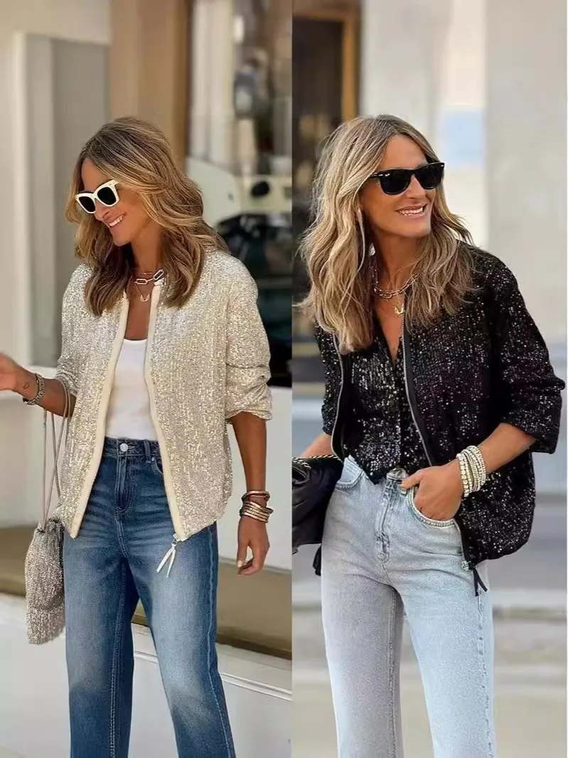 Autumn Winter Women's Clothing Casual Loose Long Sleeve Round Neck Jacket For Woman Polyester Medium Streetwear Outerwear
Autumn Winter Women's Clothing Casual Loose Long Sleeve Round Neck Jacket For Woman Polyester Medium Streetwear Outerwear