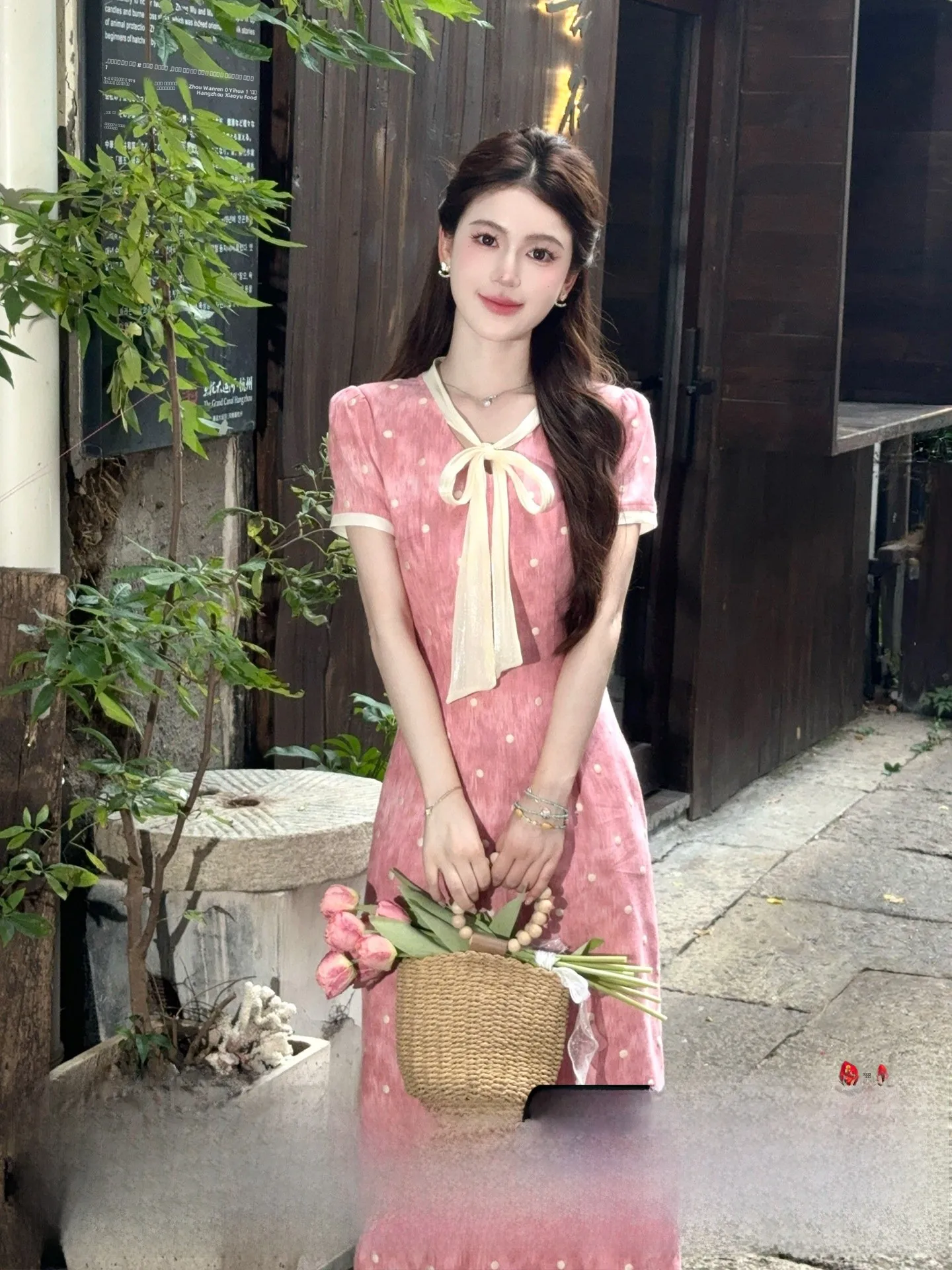 LILI Home Sweet Stberry Preserved Long Skirt Korean Sle Gentle Summer Pink Polka Dot Dr Cotton High Waist A-Line Dr
LILI Home Sweet Stberry Preserved Long Skirt Korean Sle Gentle Summer Pink Polka Dot Dr Cotton High Waist A-Line Dr