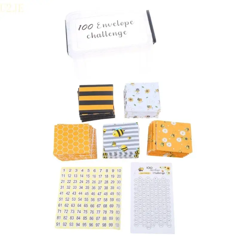 U2JE 100 Envelopes for Money Saving, Includes Stickers and Clear Plastic Storage Box
U2JE 100 Envelopes for Money Saving, Includes Stickers and Clear Plastic Storage Box