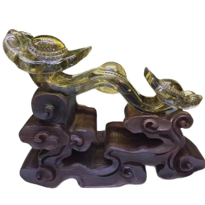 Citrine Ruyi ornament crystal transparent carving exquisite auspicious Ruyi home living room office ornament
Citrine Ruyi ornament crystal transparent carving exquisite auspicious Ruyi home living room office ornament