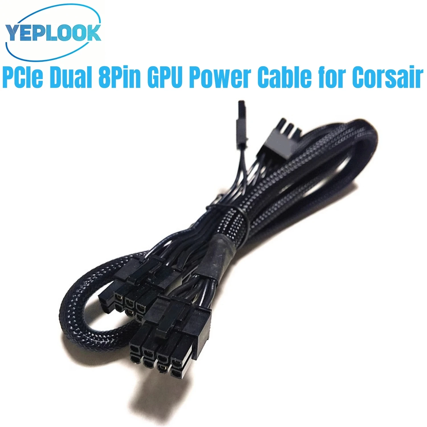 GPU Power Cable PCIe Dual 8Pin 6+2 Nylon Braided Net 60+20CM for Corsair Type 4 RM850, RM750, RM650 RM Gold (2021) Modular Power
GPU Power Cable PCIe Dual 8Pin 6+2 Nylon Braided Net 60+20CM for Corsair Type 4 RM850, RM750, RM650 RM Gold (2021) Modular Power
