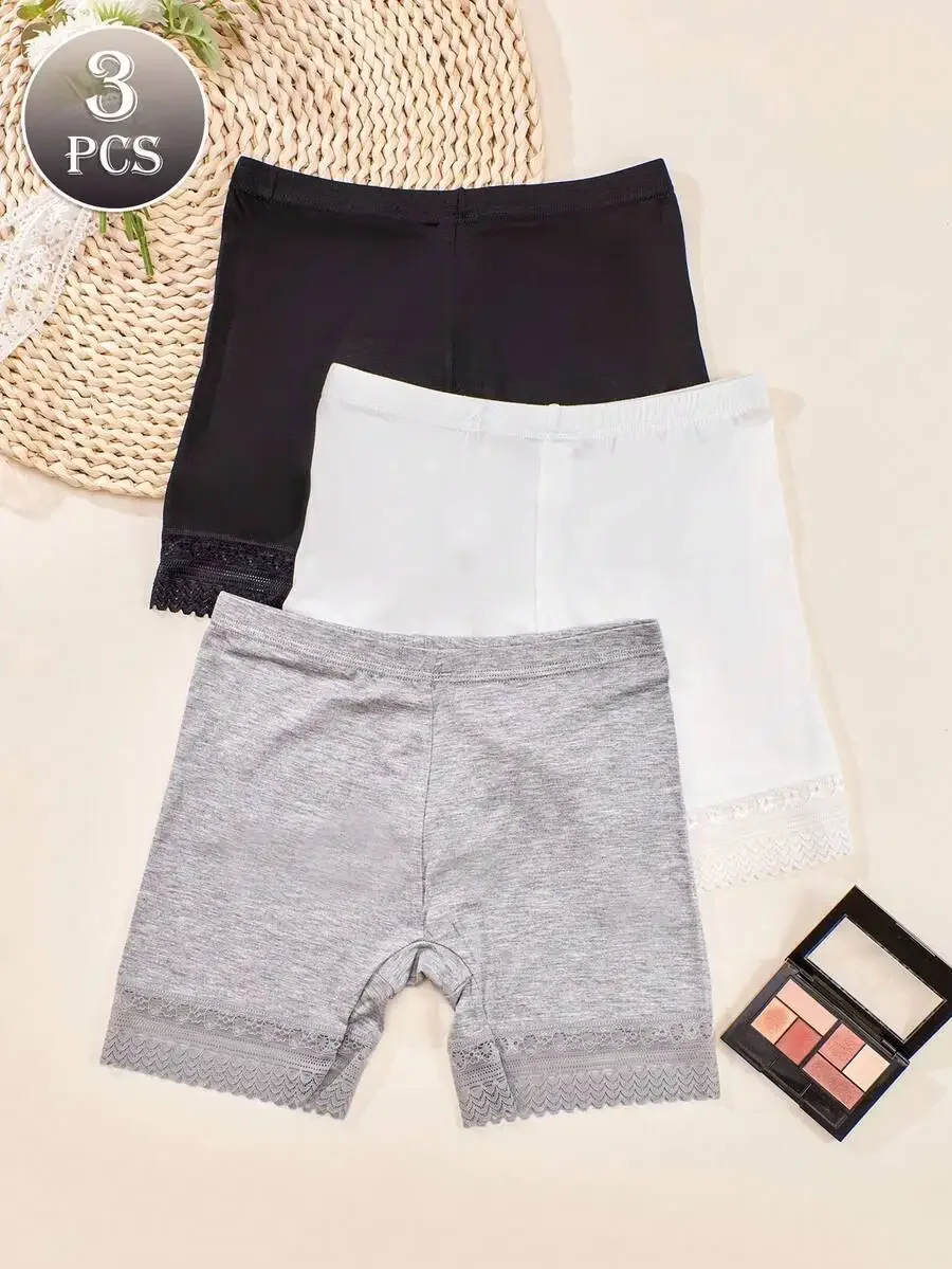 3pcs Women Seamless Lace Boyshort Underwear For Skirt Dress
3pcs Women Seamless Lace Boyshort Underwear For Skirt Dress